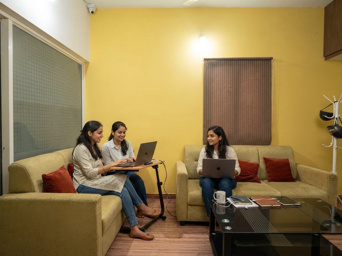 Associates at Rajgaria & Co., Chartered Accountants, working on client accounts at the firm's Bangalore office