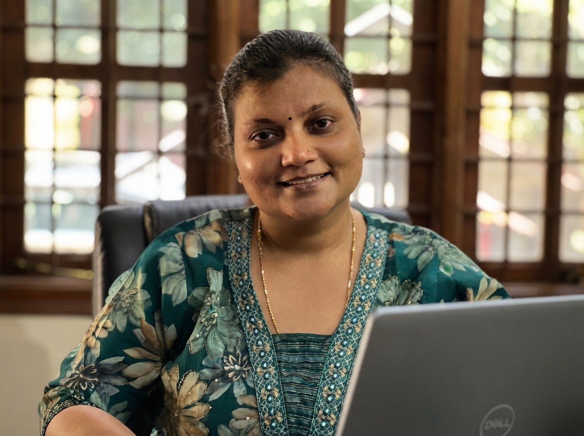 Sushma Rajgaria, Founder and Partner of Rajgaria & Co., Chartered Accountants, at the firm's office in JP Nagar, Bangalore