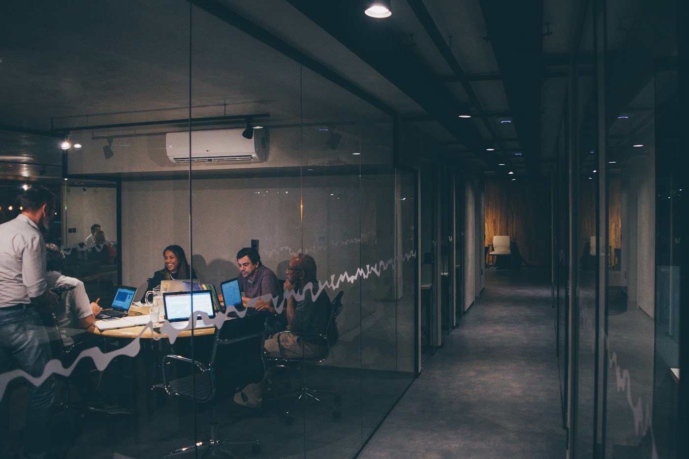 A corporate office interior — Indian subsidiaries of global groups and enterprise advisory